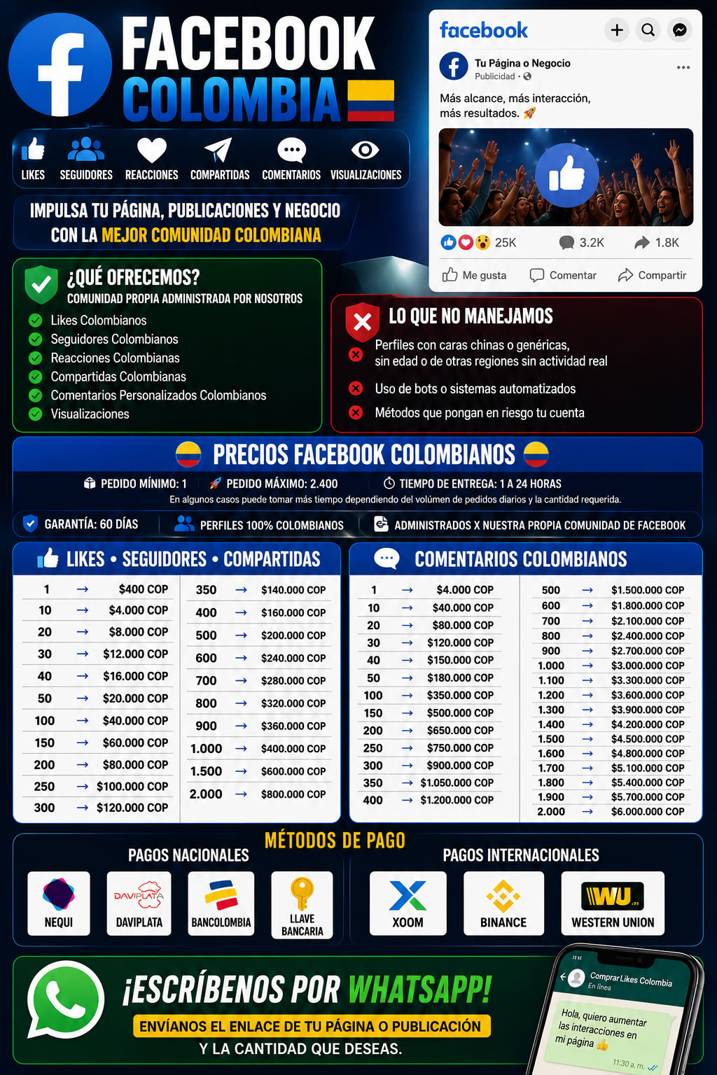 Comprar Likes Facebook Colombia