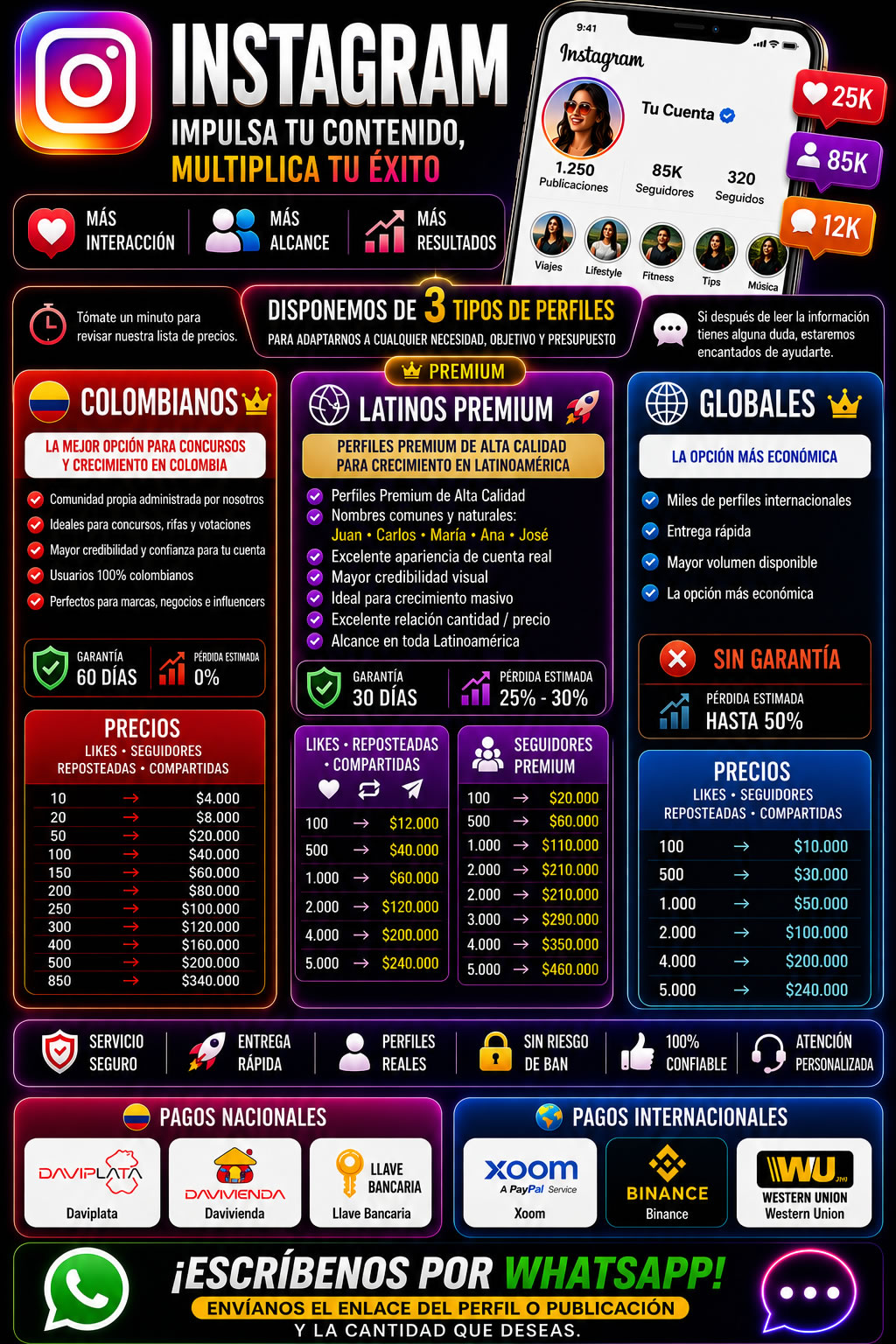 Comprar Likes Instagram Colombia